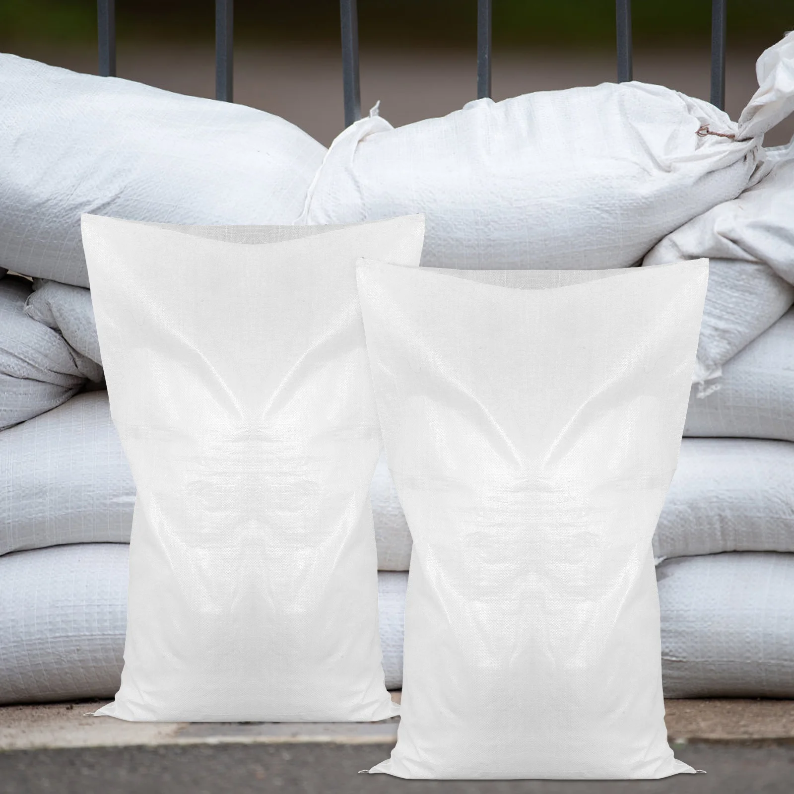 20 piezas bolsas de arena tejidas con protección contra inundaciones bolsas de barrera impermeables resistentes bolsas de arena de gran capacidad prevención de inundaciones