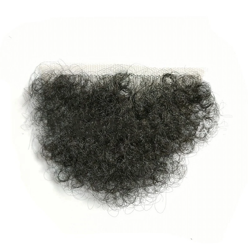 Male and female simulation private body hair physical doll pubic hair patch lace silk mesh hand crochet wig accessories