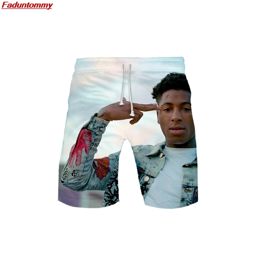 Style Summer Men Casual Leisure Trend Shorts New Kpop Popular Fashion Youngboy Never Broke Again 3D Print Casual Pants