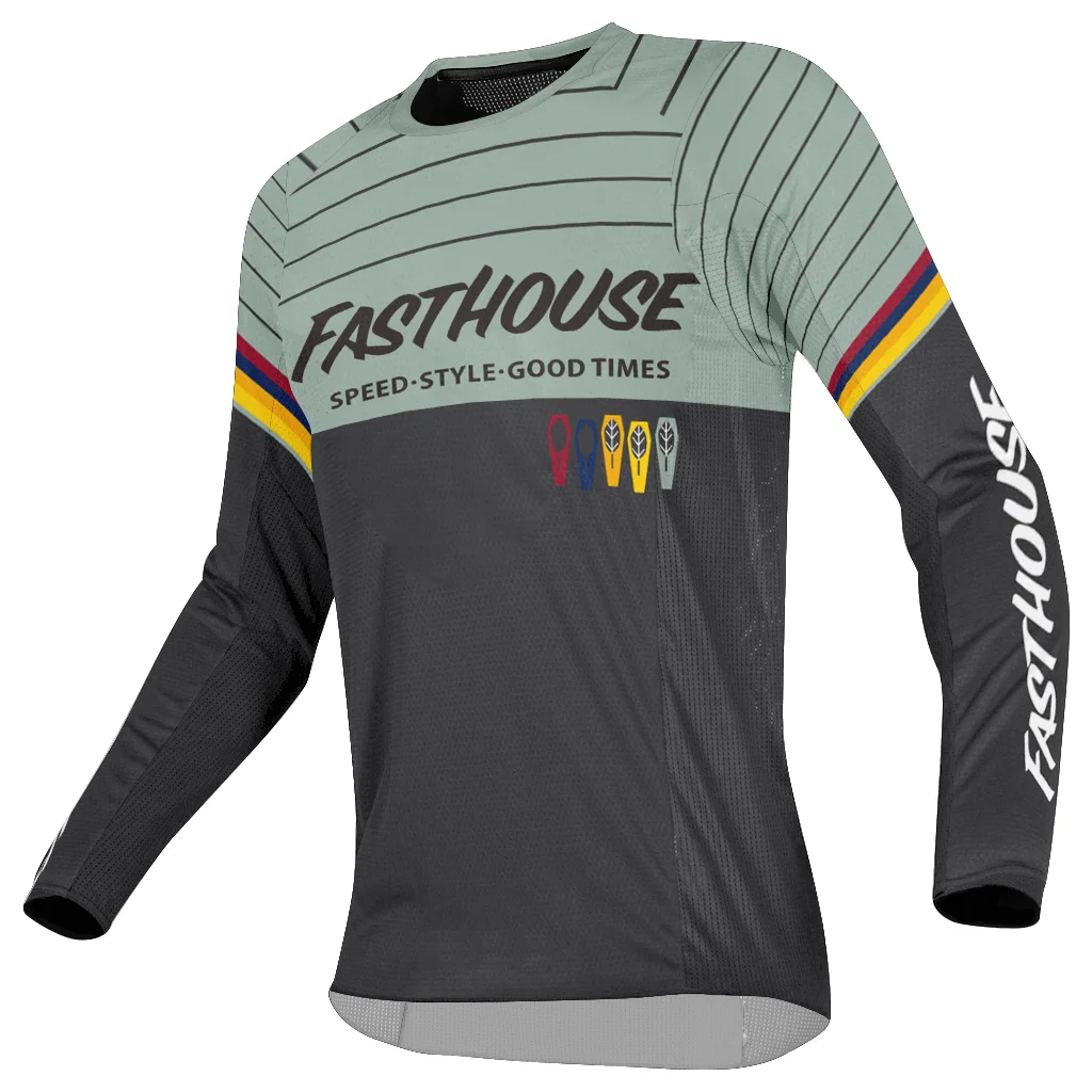 2023 Long Sleeves Motocross Clothing  Breathable  Racing Off Road DH Bicycle Locomotive Shirt Cycling Jersey Men