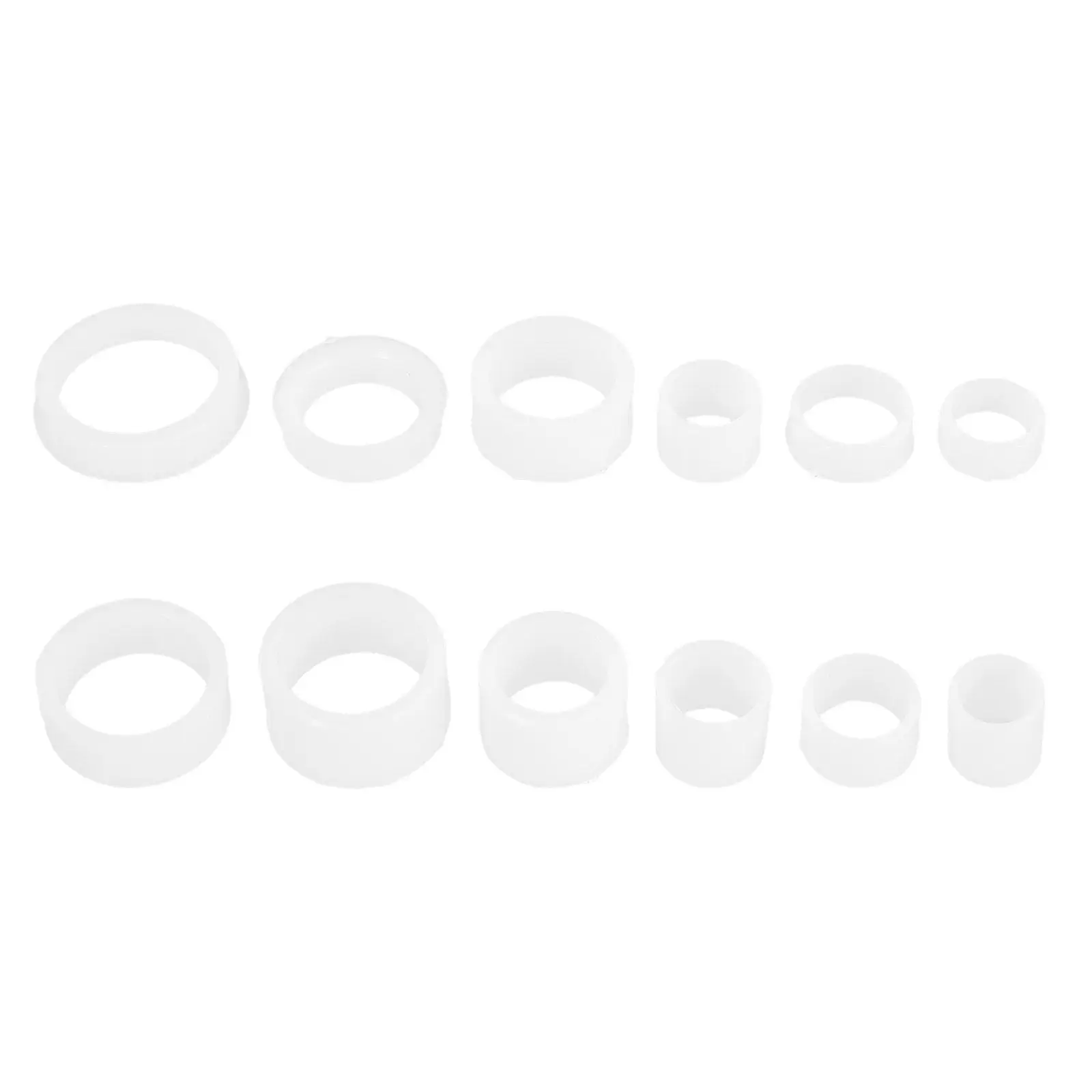 12Pcs Plastic Grinding Wheel Reducing Bushings Bench Grinder Adapter Kit for 7Mm to 20Mm Wheels Versatile DIY