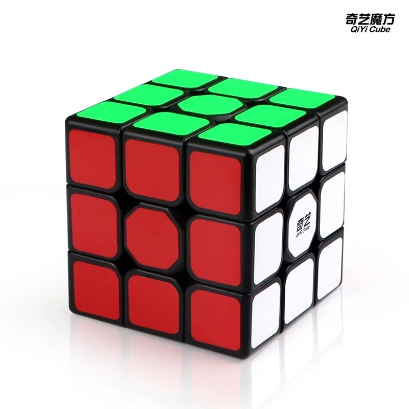 3x3 kubuspuzzel QiYi 3x3x3 magische kubussen wit zwart snelheidspuzzel ​ Professionele Cubo Magico speelgoed verjaardag kerstcadeaus voor kinderen