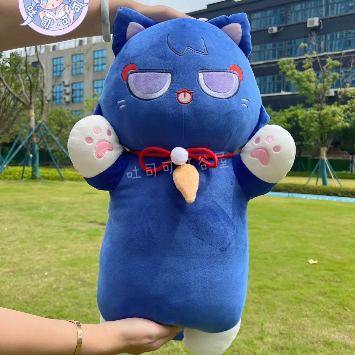 60CM Scaramouche Xiao Cat Plush Toys Anime Genshin Impact Pillow Cushion Bolster Cartoon Stuffed Plushie Toy For Kid Xmas Gifts