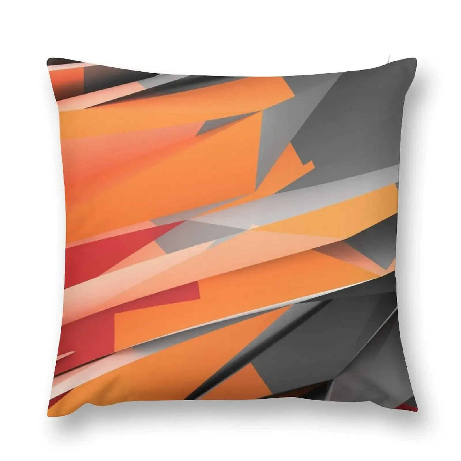 Orange-Red Shards Throw Pillow ornamental pillows for living room Sofa Cover Sofas Covers pillow