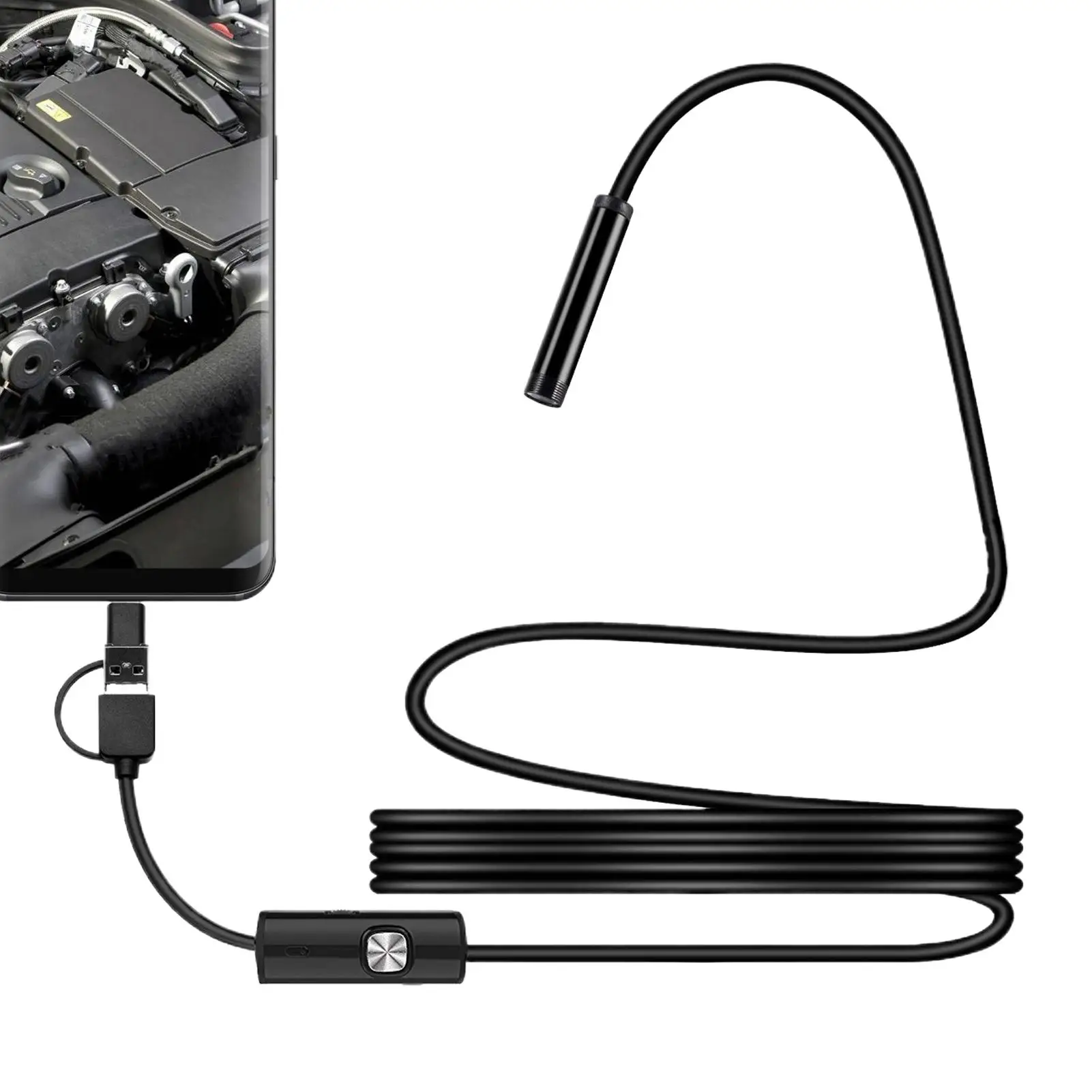 

Car Endoscope Camera Waterproof Scope Camera 5.5mm Lens diameter 30FPS Car And Pipeline Inspections Endoscope Cameras