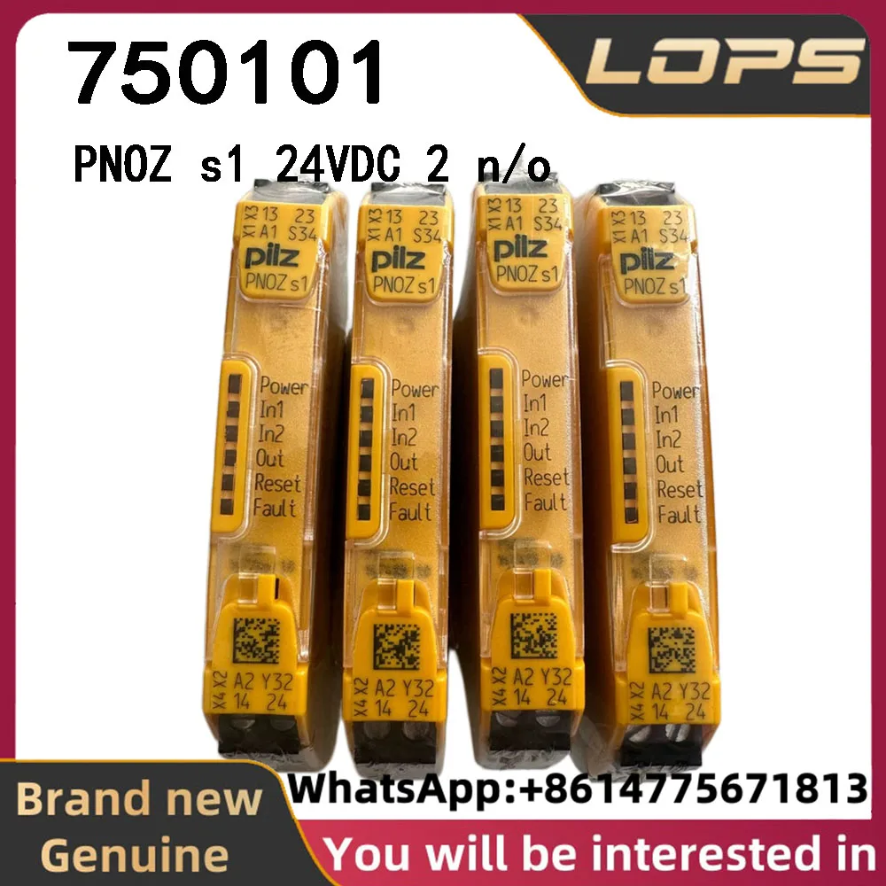 PNOZ s1 24VDC 2 n/o Pilz 750101 safety relay, brand new original genuine, large quantity in stock, welcome to inquire