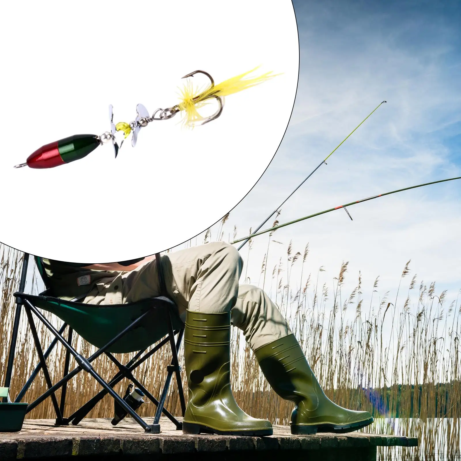 Fishing Lures Spinnerbait Compact Jigs Multipurpose Silk Shrimp Portable Copper Bass Lures for Bass Trout Snapper Bluegill Pike image 4