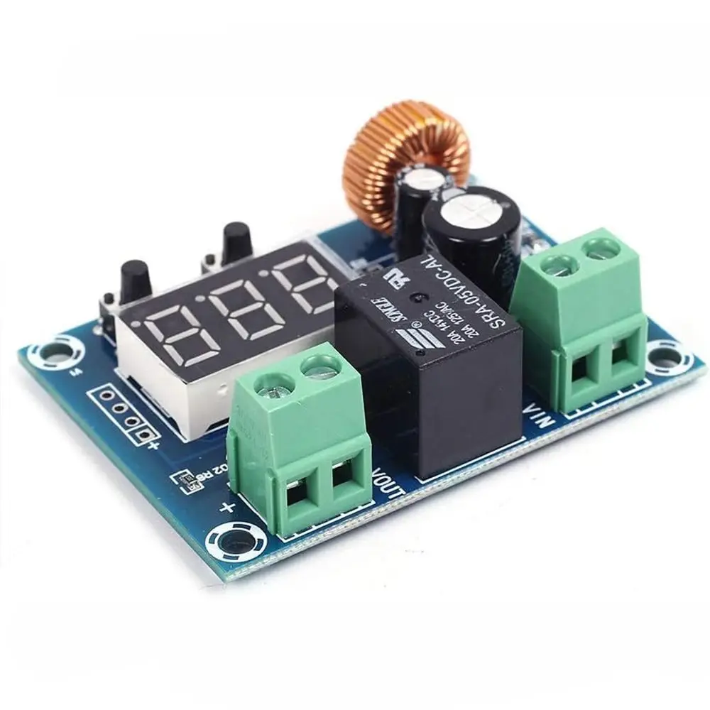 2 pces display digital dc 12v-36v proteção contra sobrecarga azul módulo protetor de baixa tensão saída chumbo ácido bateria de lítio