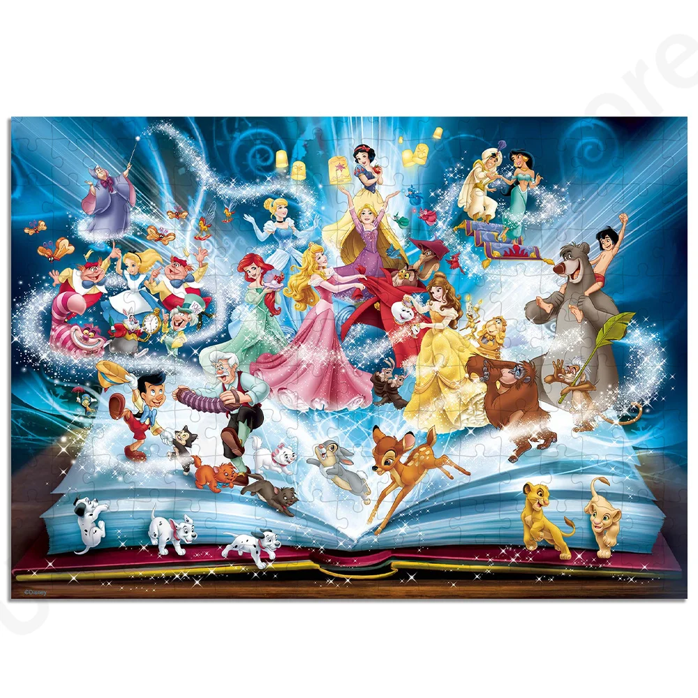 Disney Character Collection Puzzle Jigsaw 35/300/500/1000 Pcs Jigsaw Puzzle Educational Decompressing Diy Puzzle Christmas Gifts