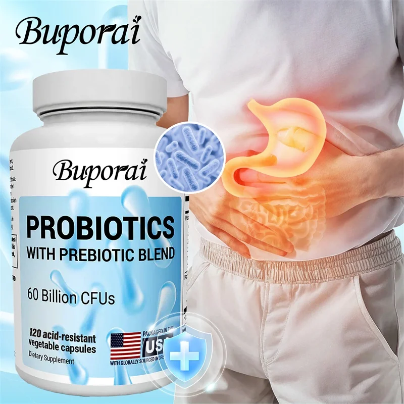 

Probiotic Supplement - Promotes Digestive Health, Relieves Occasional Constipation, Diarrhea and Flatulence, and Boosts Immunity
