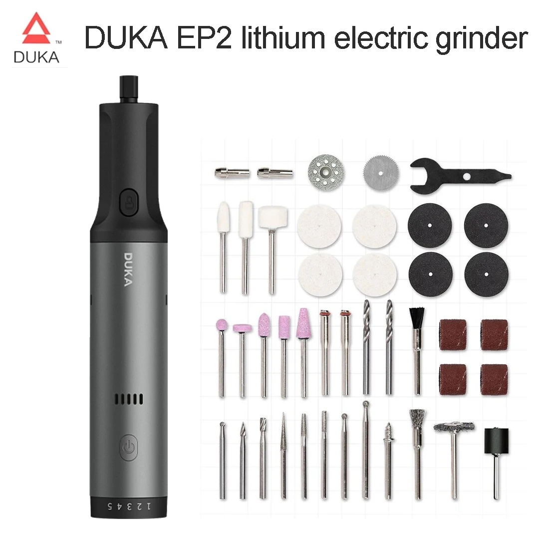 

Duke EP2 Iithium электрическая шлифовальная машина 7,2 В 42 шт. шлифовальная головка 5-скоростная высокоточная вращающаяся вал инструменты для резьбы и полировки