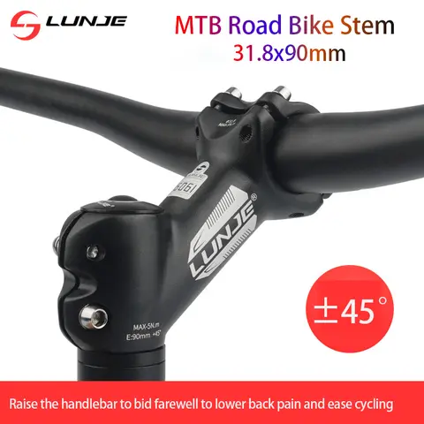 Bike Handlebar Stem ± 45 ° MTB Power 31 8 Mountain Bicycle Bridge 90mm Pipe Cycling Stem Riser Table
