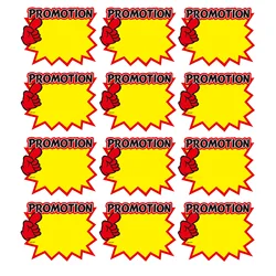 50pcs Commodity Price Promotion Advertising Stickers Explosion Sticker Signs Price Label For Supermaket Store Business Sales