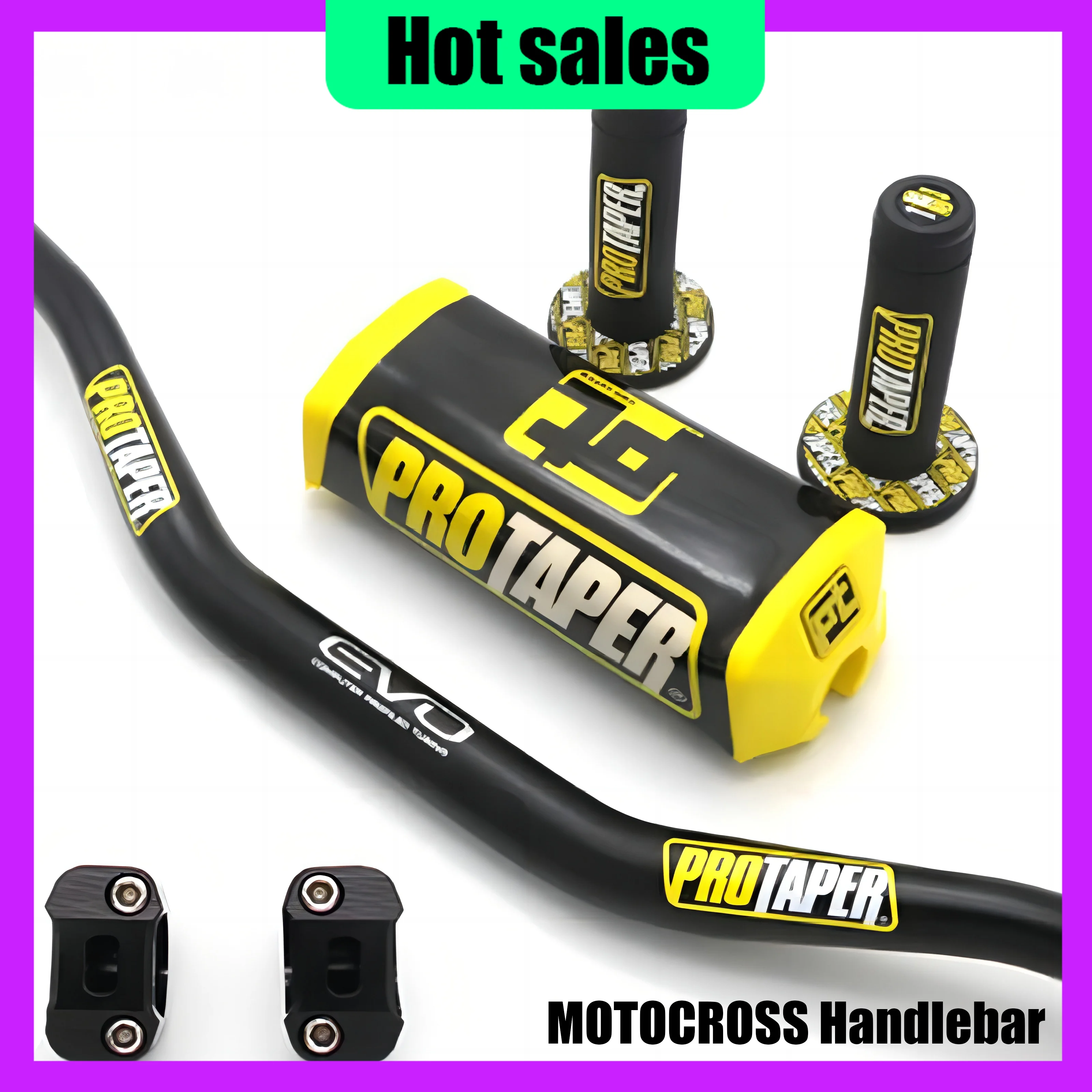 

Hot Sales Handlebar for PRO Taper Pack Fat Bar 1-1/8" Dirt Pit Bike Motocross Motorcycle Handlebar 810mm Length 28.5mm Aluminum