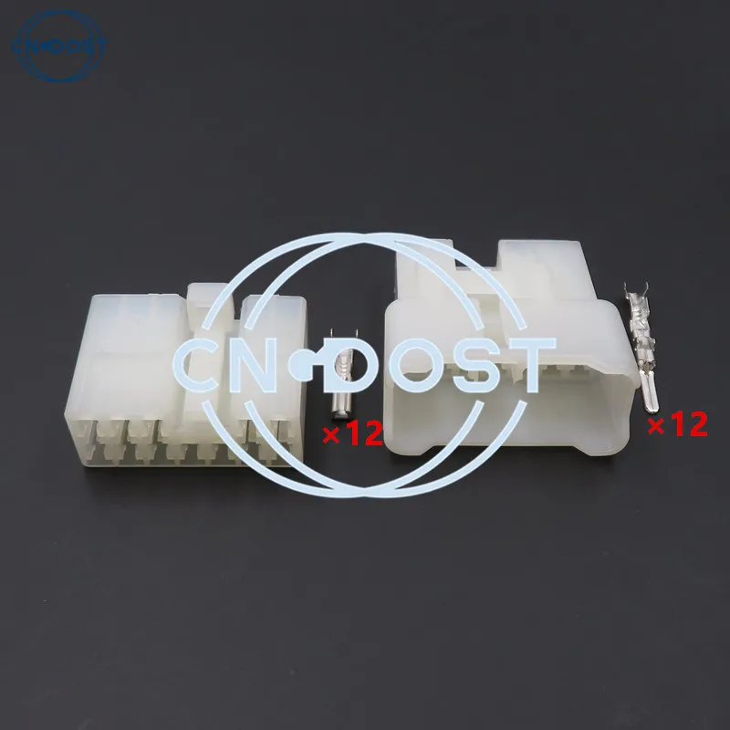 

1 Set 12 Pin Car Socket Cable Electrical Connector With Terminals AC Assembly 7122-1210 7123-1210