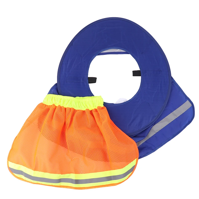 Imagem -05 - Summer Sun Shade Safety Hard Hat Neck Shield Capacetes Reflective Brim Cap Capa para Trabalhadores da Construção Civil