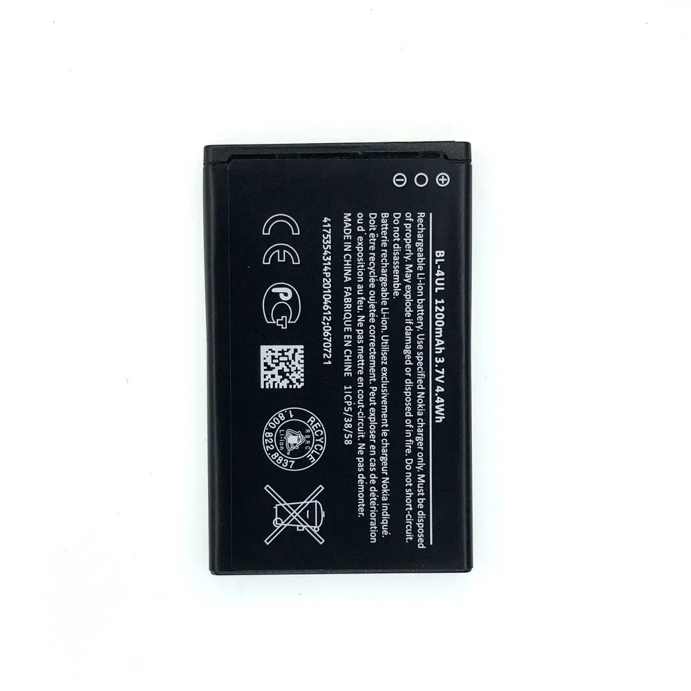 New Original Battery BL-4UL 1200mAh For Nokia Asha 225 225 dual/3310 2017 RM-1011 1012 1126 1172 TA-1030 Batteries