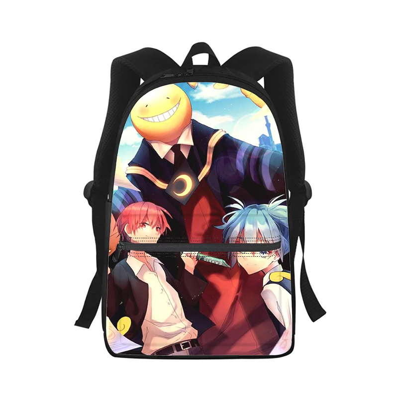 Assassination Classroom mochila con estampado 3D para hombre y mujer, bolso escolar para estudiantes, mochila para ordenador portátil, bolso de hombro de viaje para niños