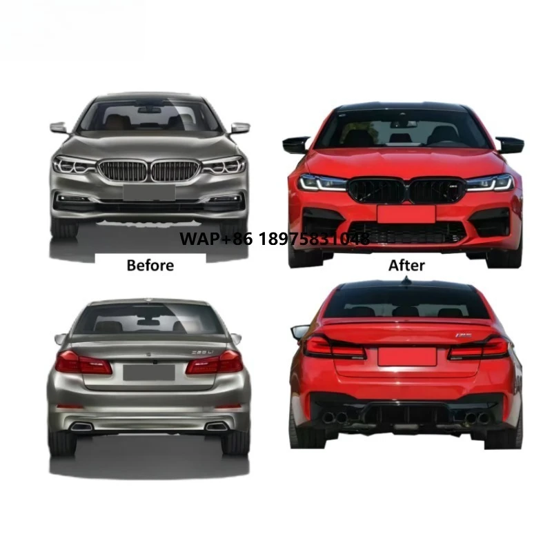 New Body Kit for 5 Series G30/G38 2017-2019 550i Upgrade 2023 M5/M-tech LCI LED Headlights Taillights 1:1 Universal Fitment Top
