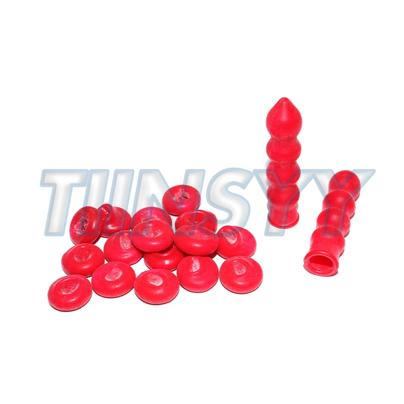20pcs Caulk Cap Glass Glue Tip Sealing Cap Barrel Glue Mouth Protective Cover Caulking Gun Nozzles Cap Red Caulk Saving Cap