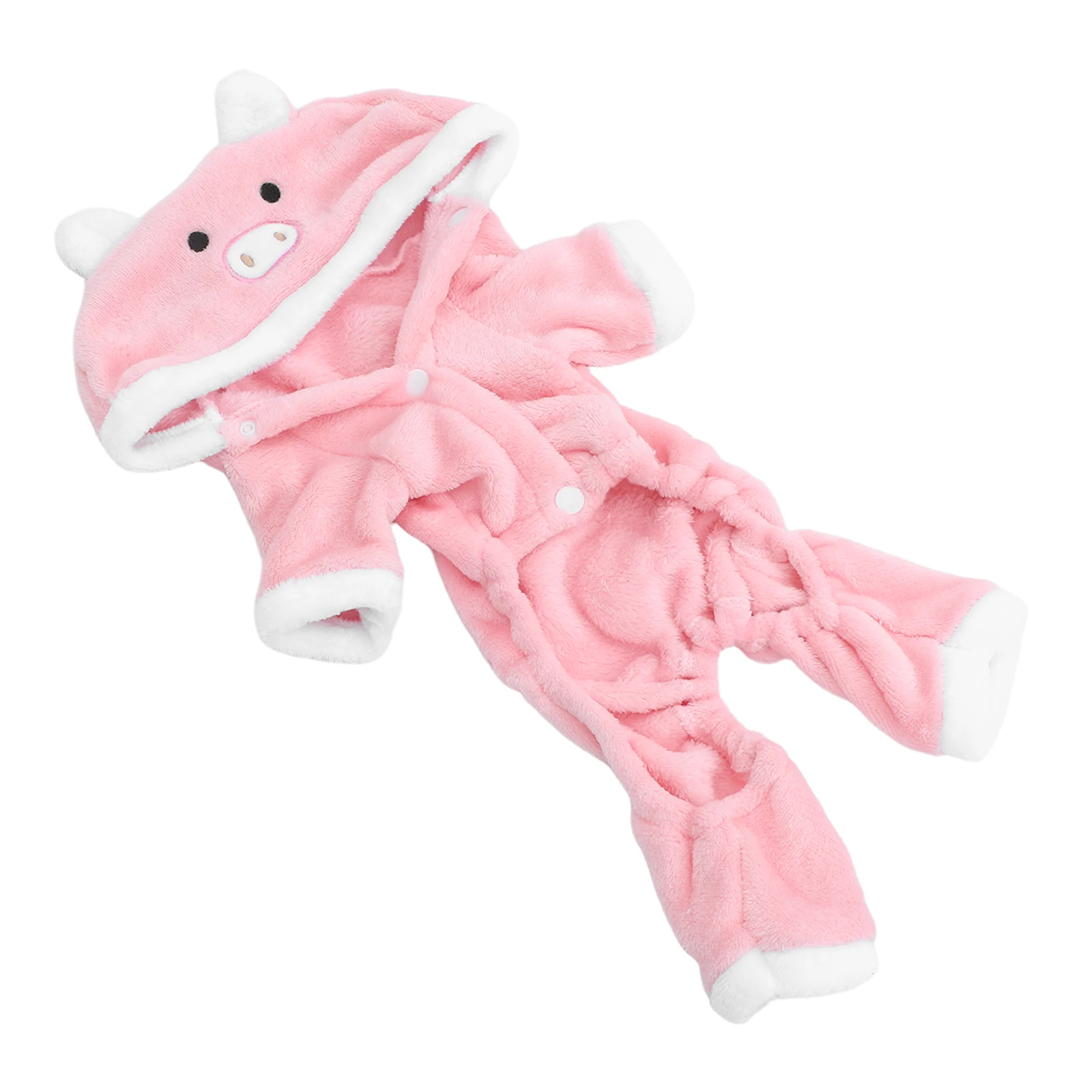 

Pet Holiday Clothing 2023 Festive Hoodie for Dogs Cats Christmas Halloween Costume Pig Design Warm Coral Fleece Outfit Party