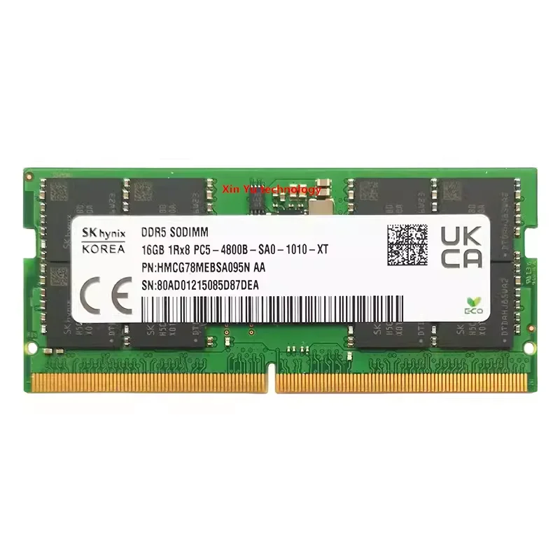 SK Hynix PC5 16GB 1Rx8 4800B DDR5 4800MHz SO-DIMM RAM Original