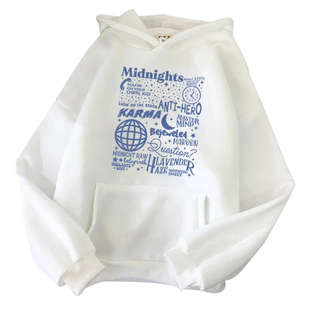 La sudadera con capucha de Taylor Midnights para hombre con estampado de álbumes de música y sudadera de manga larga es un regalo para amantes de la música.