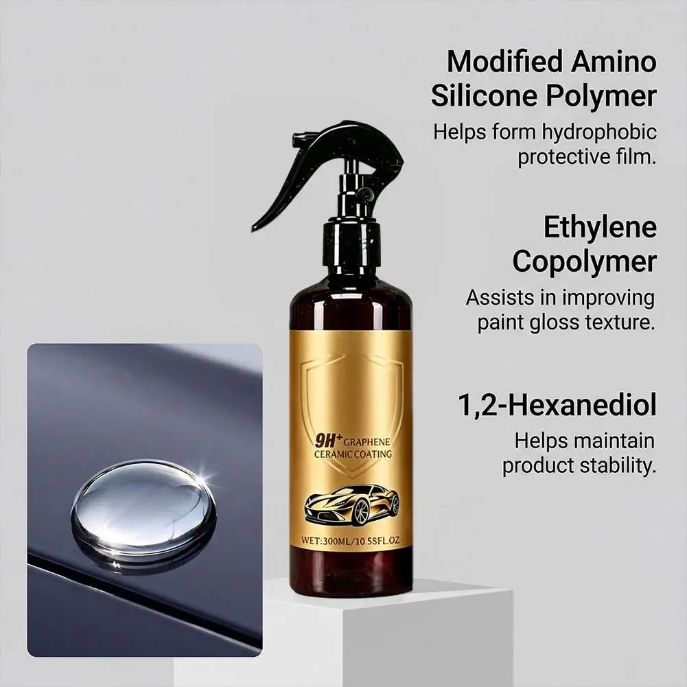 Graphen-Keramikbeschichtung 9H für Autos Kristallserum Hochglanz Autolack-Schutzset Politur für Auto-Detailing – Detail 7