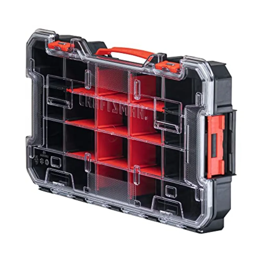 VERSASTACK Storage Organizer, Small Parts Organizer, 20-Compartments, Lid Includes Secure Latch