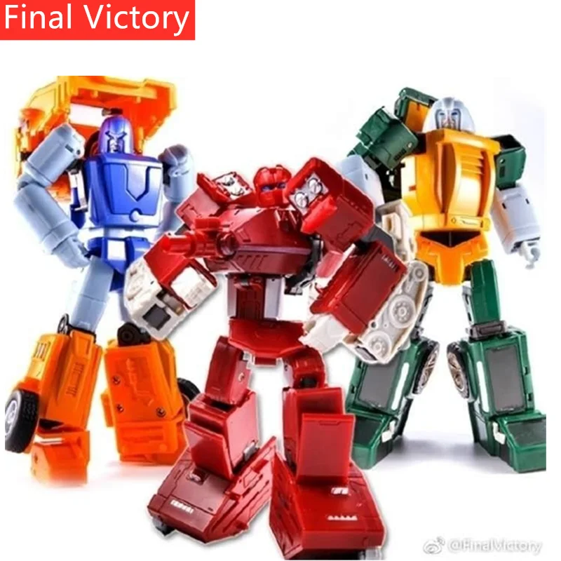 Transformation Final Victory FV Three Strong Warriors Brawn Warpath Huffer 3pcs Set Action Figure Robot With Box