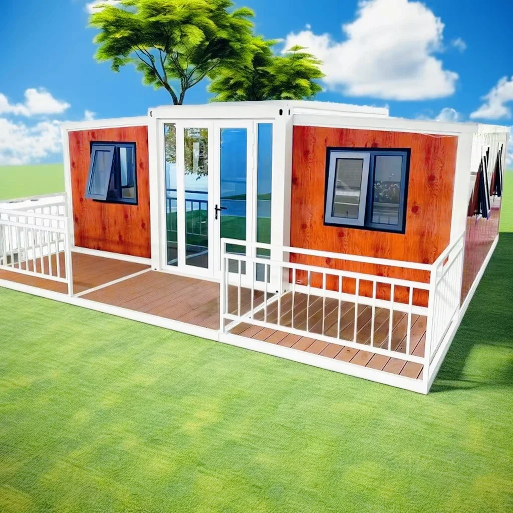 Prefab Tiny Home Modern Design Luxury Villa Houses Modern Container House with 2 Bedroom Tiny House 1 Kitchen House To Live In