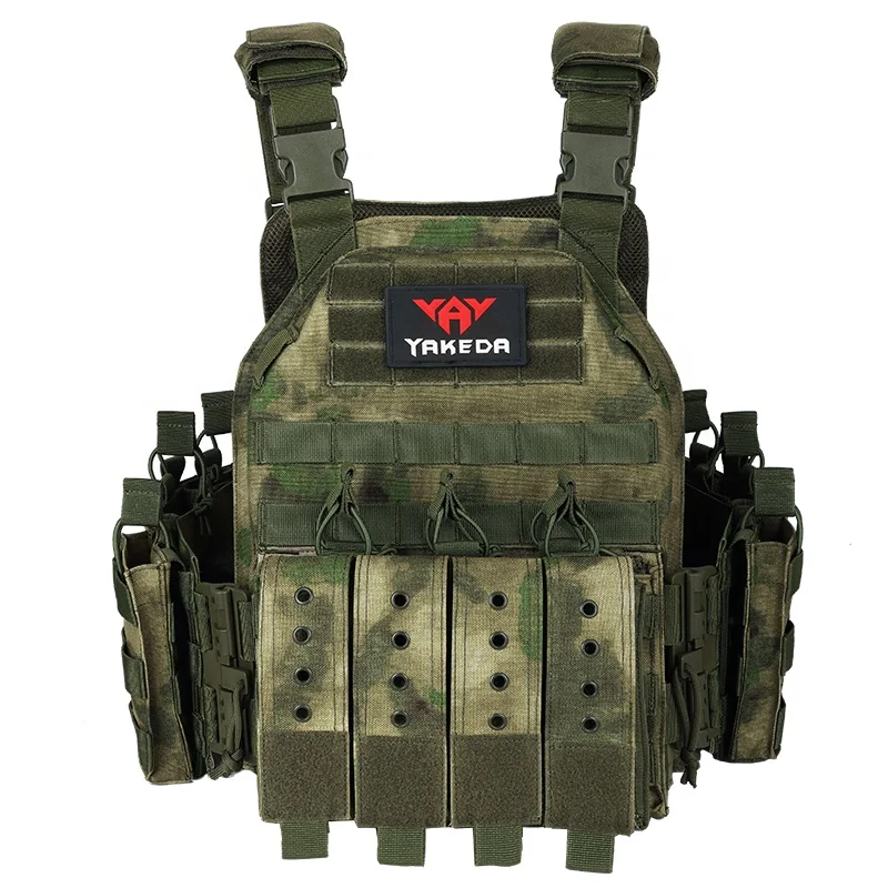 

Камуфляжный тактический жилет Molle с быстрым сбросом, охотничий жилет-плитоносец с подсумками