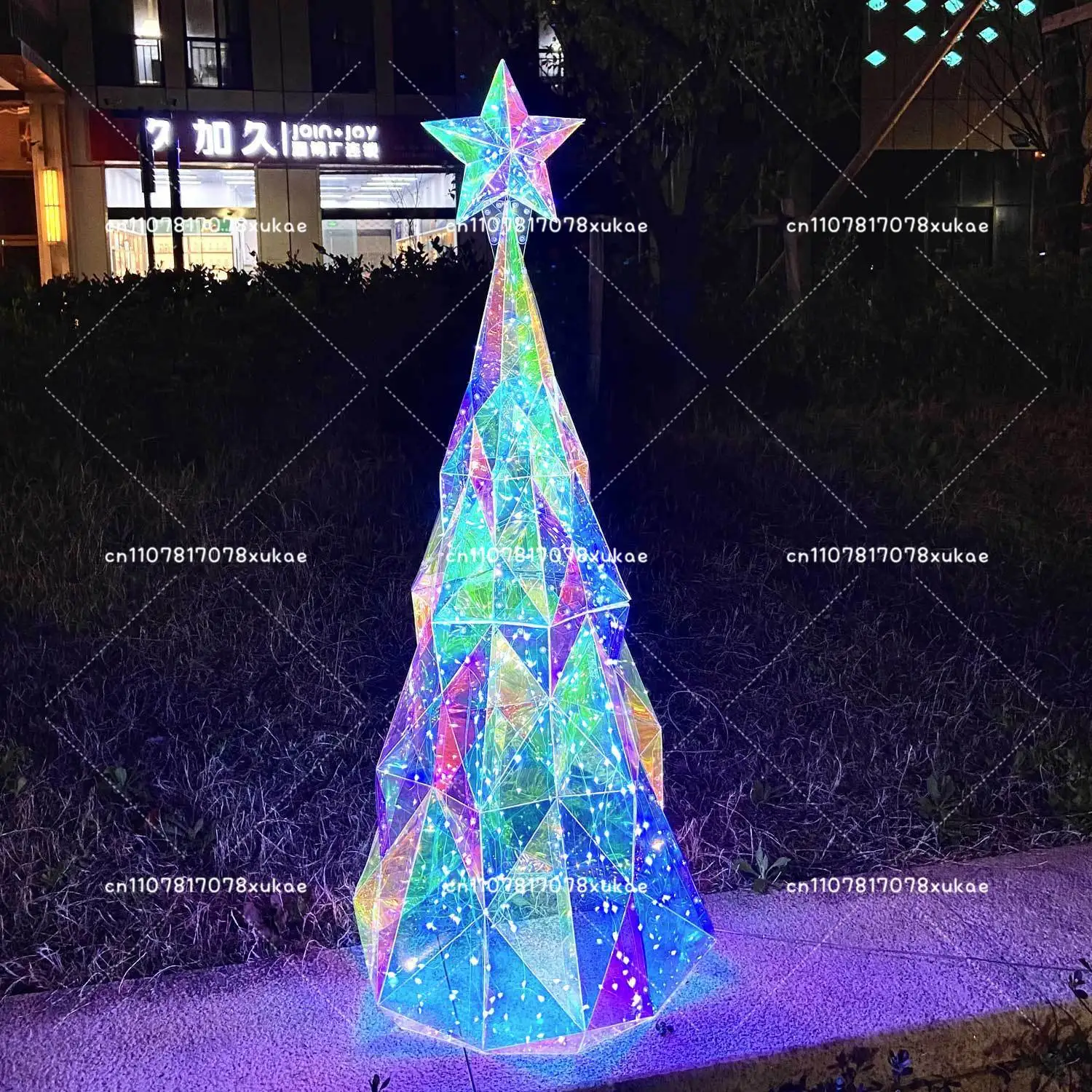 Color Changing LED Christmas Tree Lights Commercial Holiday Decoration For Mall Shop Window Display And Party view 2