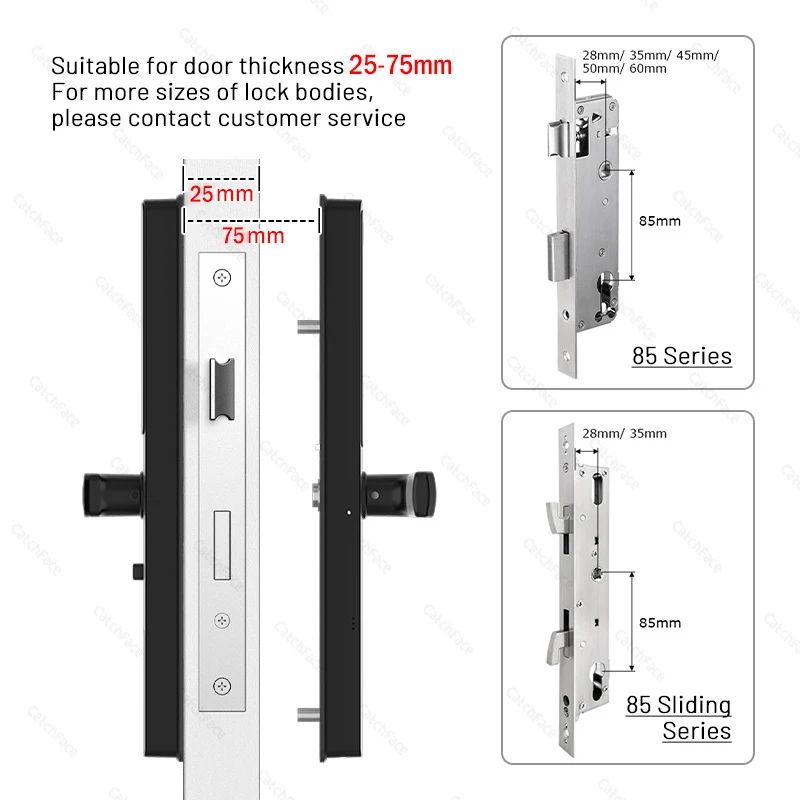 Serrure de porte électronique intelligente sans clé, caméra étanche, empreinte digitale extérieure, TUYA, WIFI, code de carte LED RFID, aluminium,