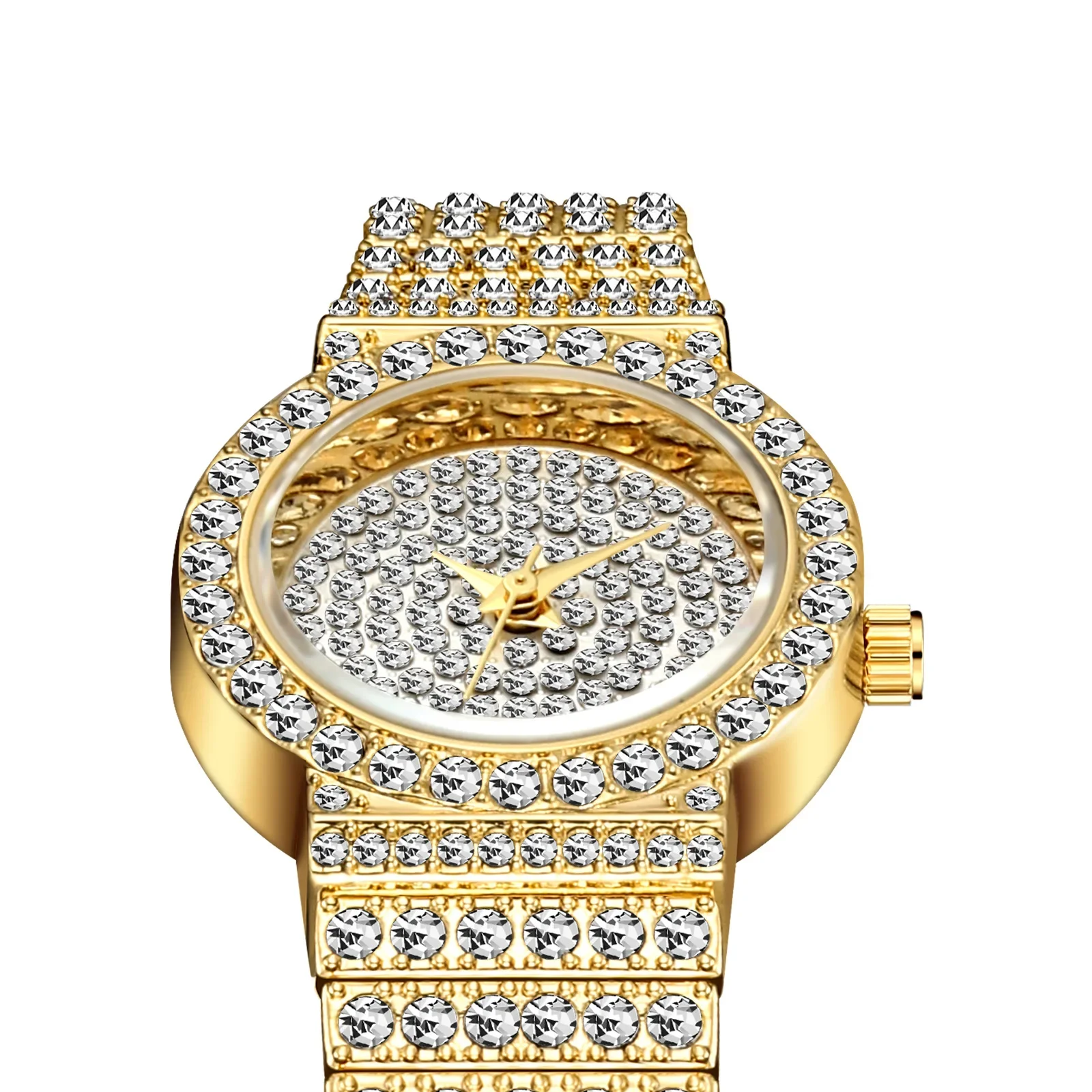 Women Quartz Watch Fashion Bling Casual Ladies Watch Female Quartz Gold Watch Crystal Diamond Leopard For Women luxury Clock