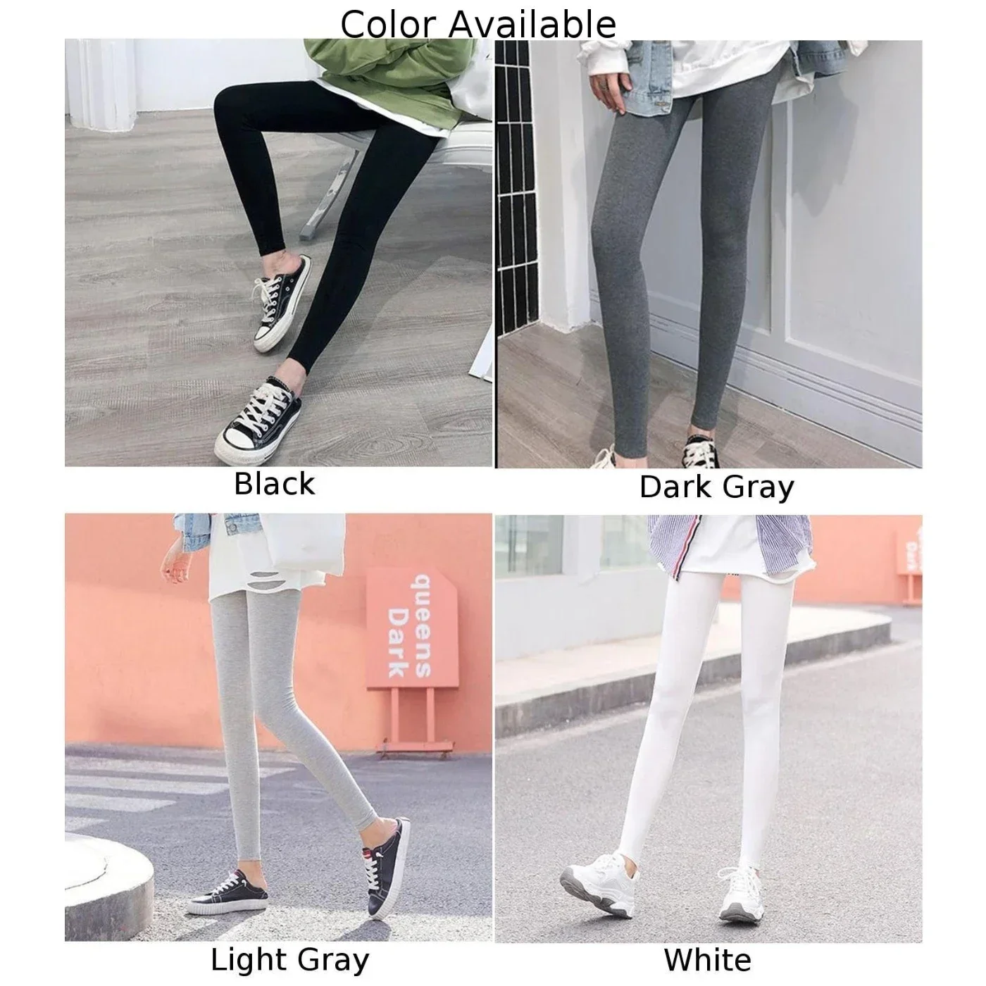 Comfortable Yoga Pants For Women Leggings Autumn Modal Leggings Dark Gray Womens Leggings Daily Use Polyester Fabric