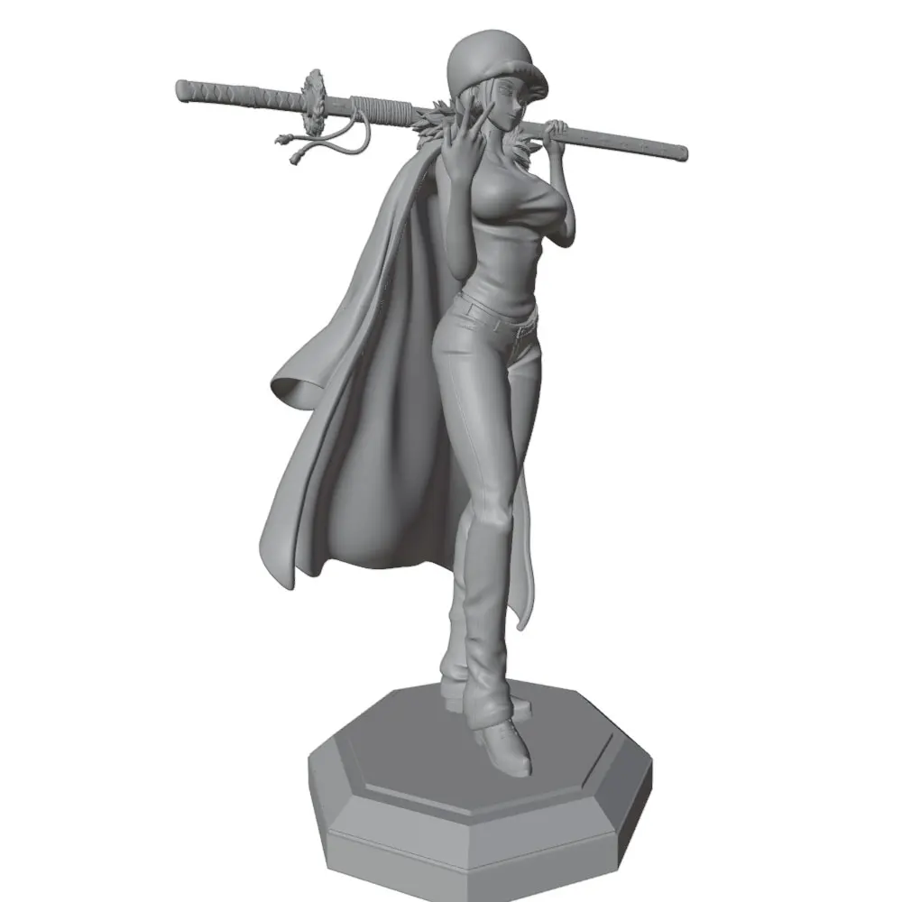 Figura miniatura de resina 1/24 – Guerrera sin montar y sin pintar - imagen 2