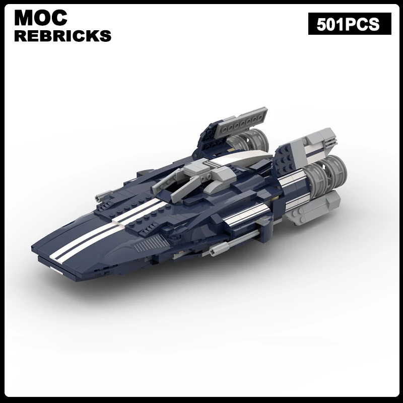 MOC Building Block Series A Wing Battle Plane Empire Space War Model Parts Assembly Bricks Toys Sets Children's Christmas Gifts