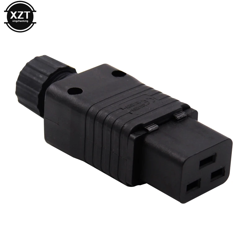 

High Quality IEC 320 C19 Connector Computer AC Power Plug Socket 16A 250V UPS Plug PDU Power Wiring Detachable Plug