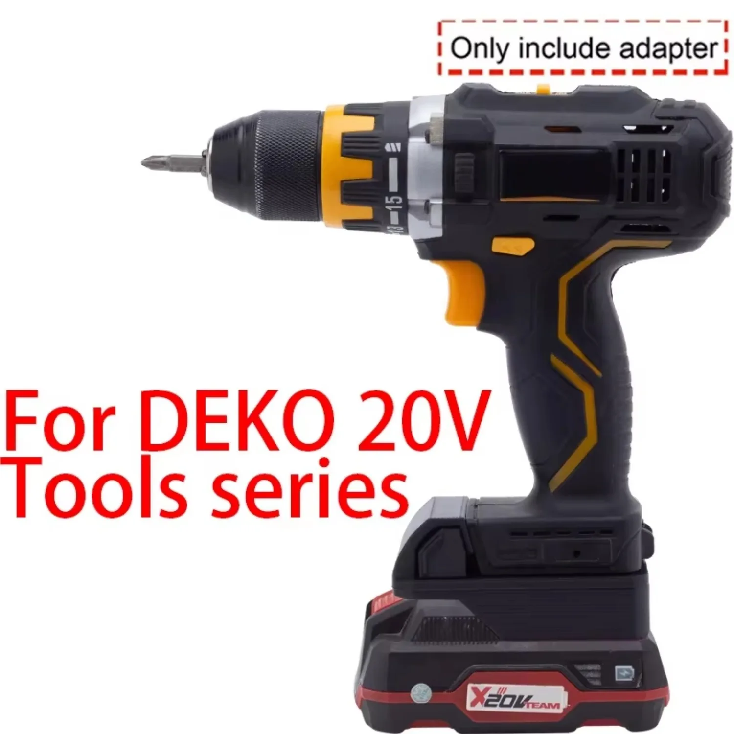 For Lidl Parkside X20V LI-Ion Tools Convert To DECO 20V Li-Ion Battery Adapter Portable Cordless Power Tool Accessories