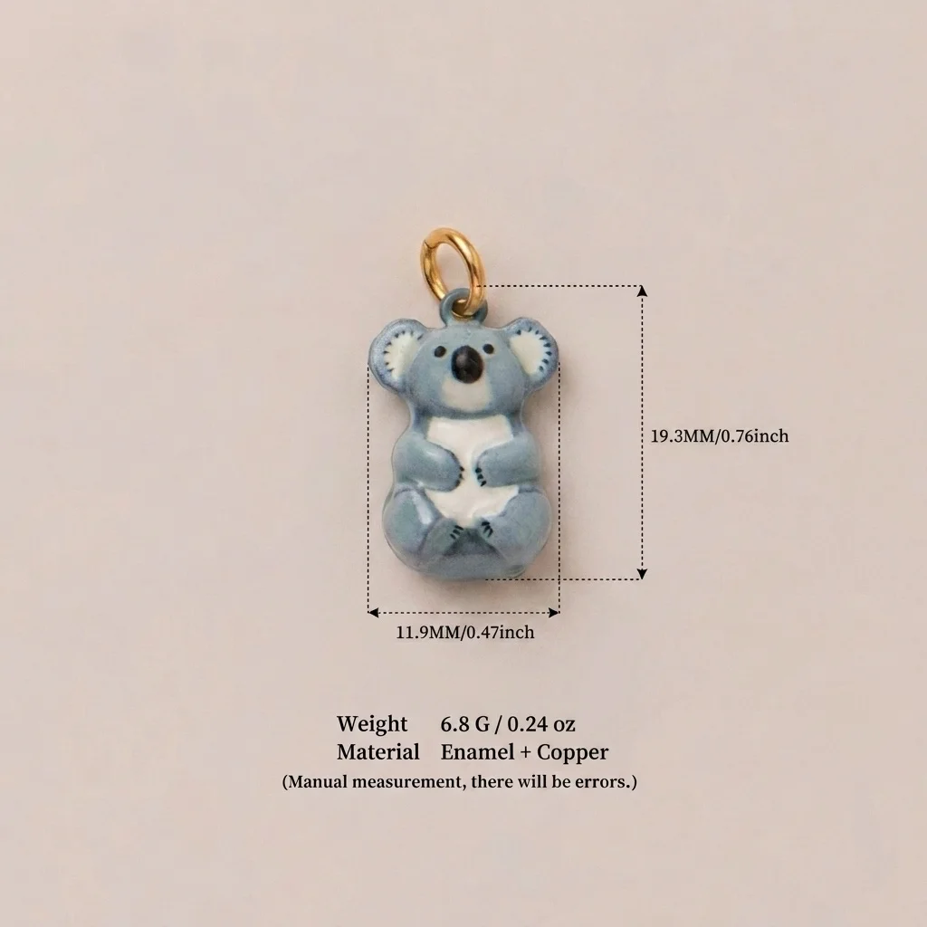 Einfache und trendige neue Tier-Serie: Elefant, Eichhörnchen, Panda DIY-Anhänger für Schmuck. – Detail 6