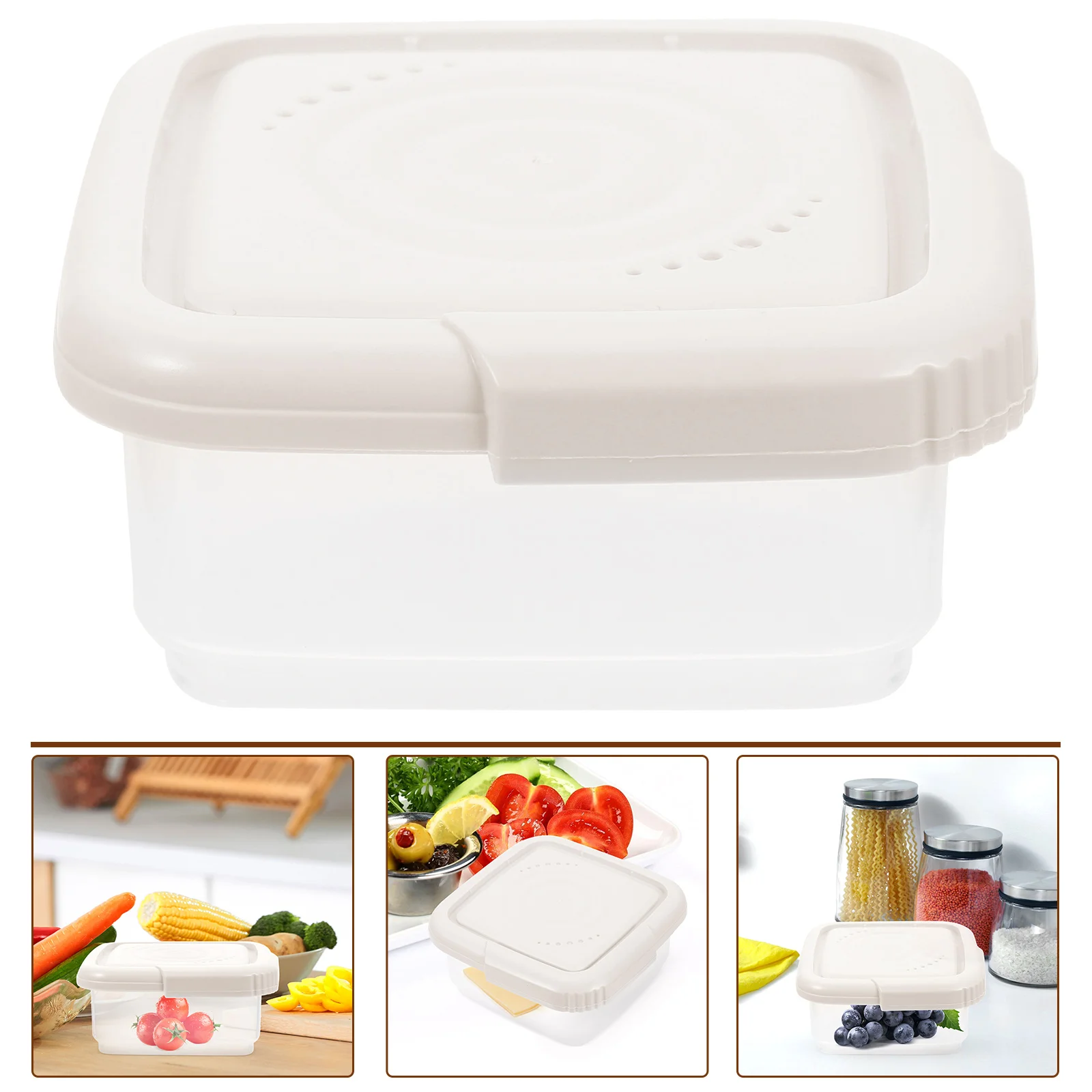 

1pc Cheese Storage Container Fresh Keeping Box For Fridge Butter Slices Multi-Function Kitchen Supplies Household Refrigerator