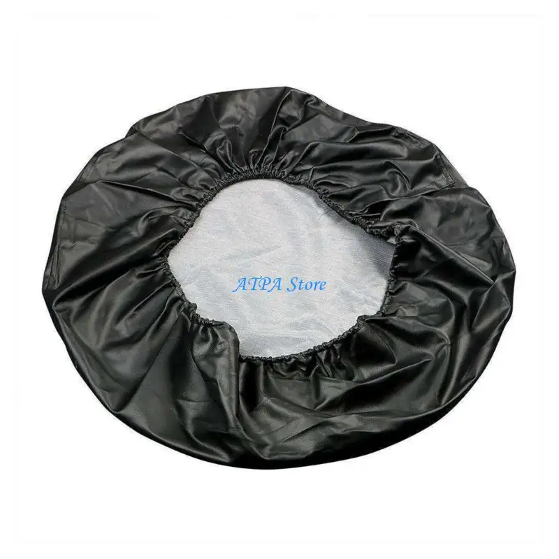 U13C Lychee Pattern Spare Tire Protector Weather Resistant Tire Cover General Fit for SUV Pickup Truck & Off Road Vehicle