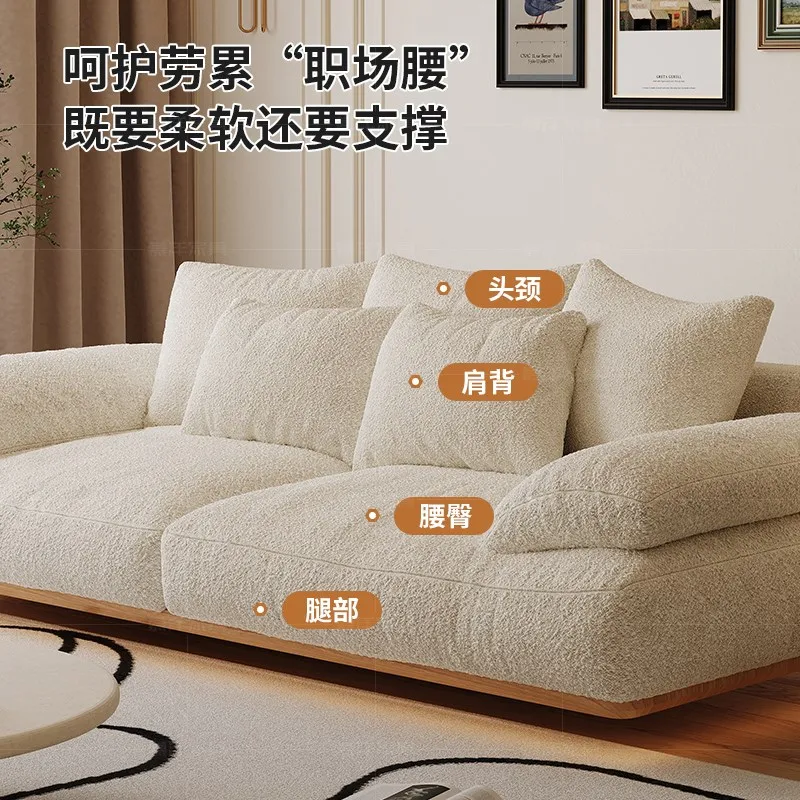 أريكة صف مستقيم معلقة جديدة لعام 2025، أريكة قماشية حديثة وبسيطة لثلاثة أشخاص في غرفة المعيشة #4