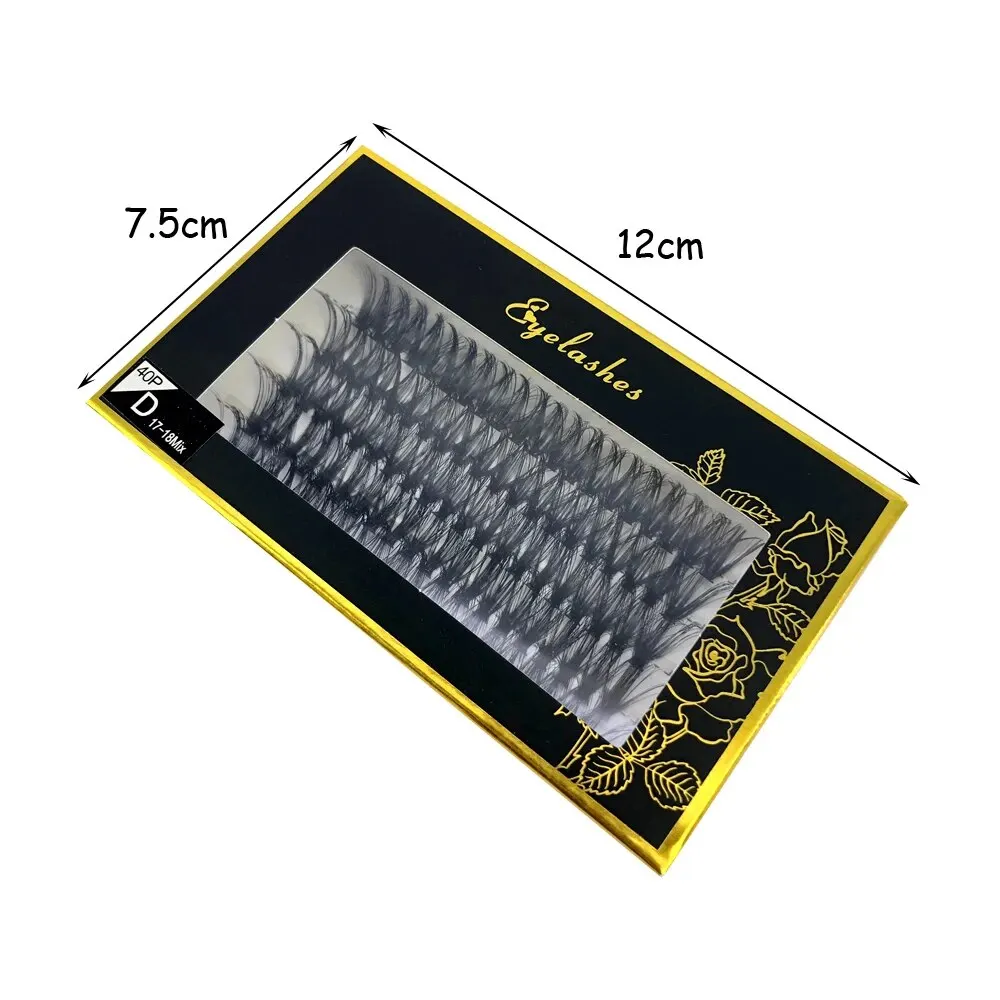 95/100Clusters Natural Eyelashes Thick 30D/40D/60D/80D Individual Eyelash Extension Lashes Bunches Professional Faux Eye Lashes image 3