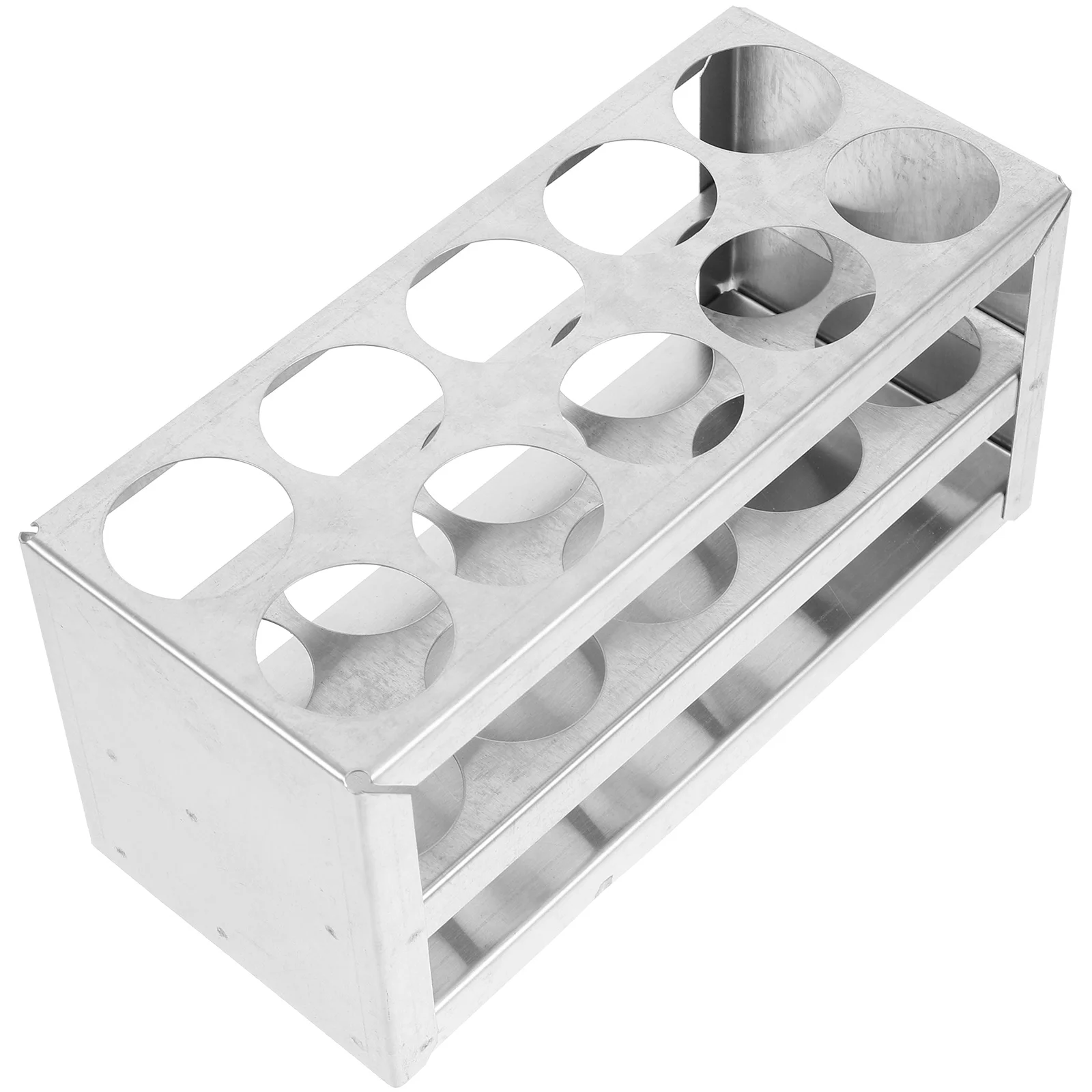 Suporte para tubo de ensaio, rack de aço inoxidável para armazenamento de amostragem de suporte de tubos de laboratório