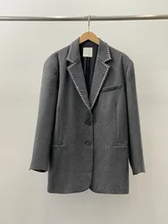 2024 abbigliamento donna blazer impreziosito da diamanti primavera estate nuovo No.34