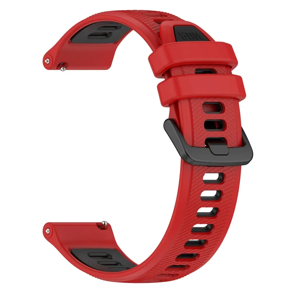 Bracelet de montre en silicone bicolore, bracelet de montre officiel, Garmin Forerunner 265, Garmin Venu 3 2 Vivoactive 5 4 3, 22mm, 20mm