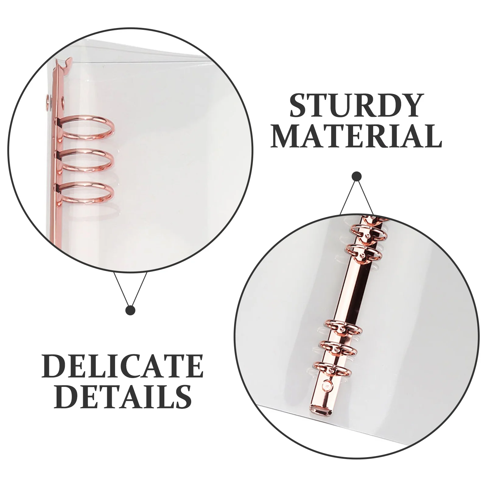 Portable A5 Binder Transparent PVC Cover for Loose Leaf Notebook Scrapbook Organizer Stylish and 2025 Edition