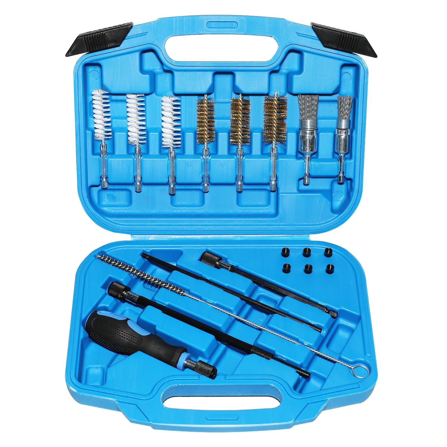 

Подходит для автомобильной дизельной топливной форсунки, щетка для очистки углеродного отложения, чистка и обслуживание седла топливной форсунки двигателя.